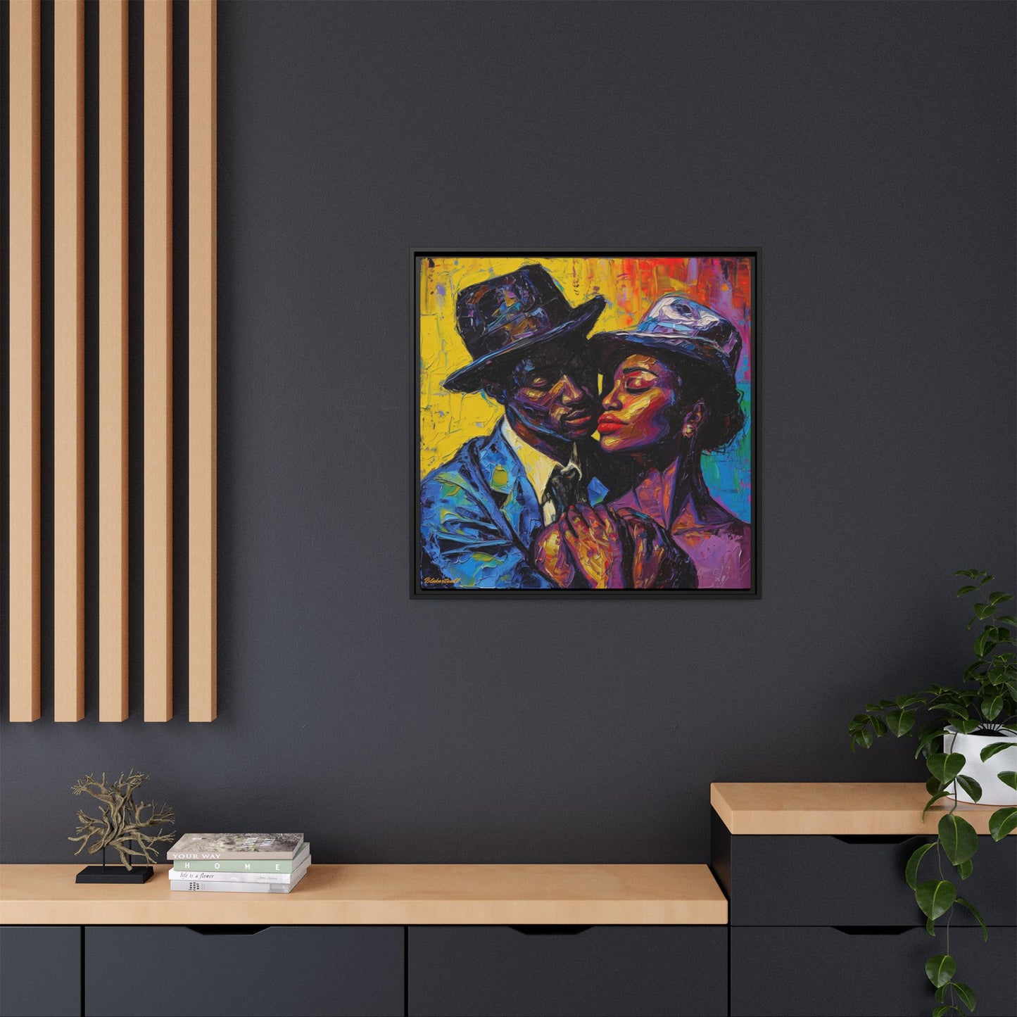 INTIMATE HARMONY A COUPLE'S COLOURFUL EMBRACE
