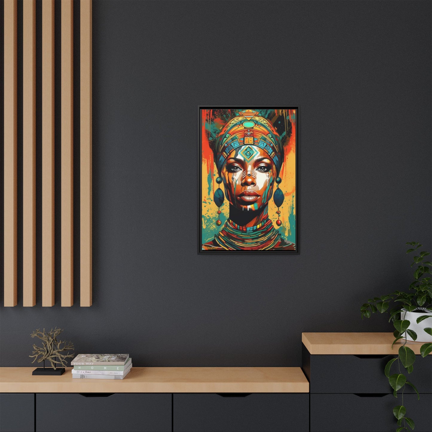 REGAL GAZE: QUEEN OF THE AFRICAN CANVAS
