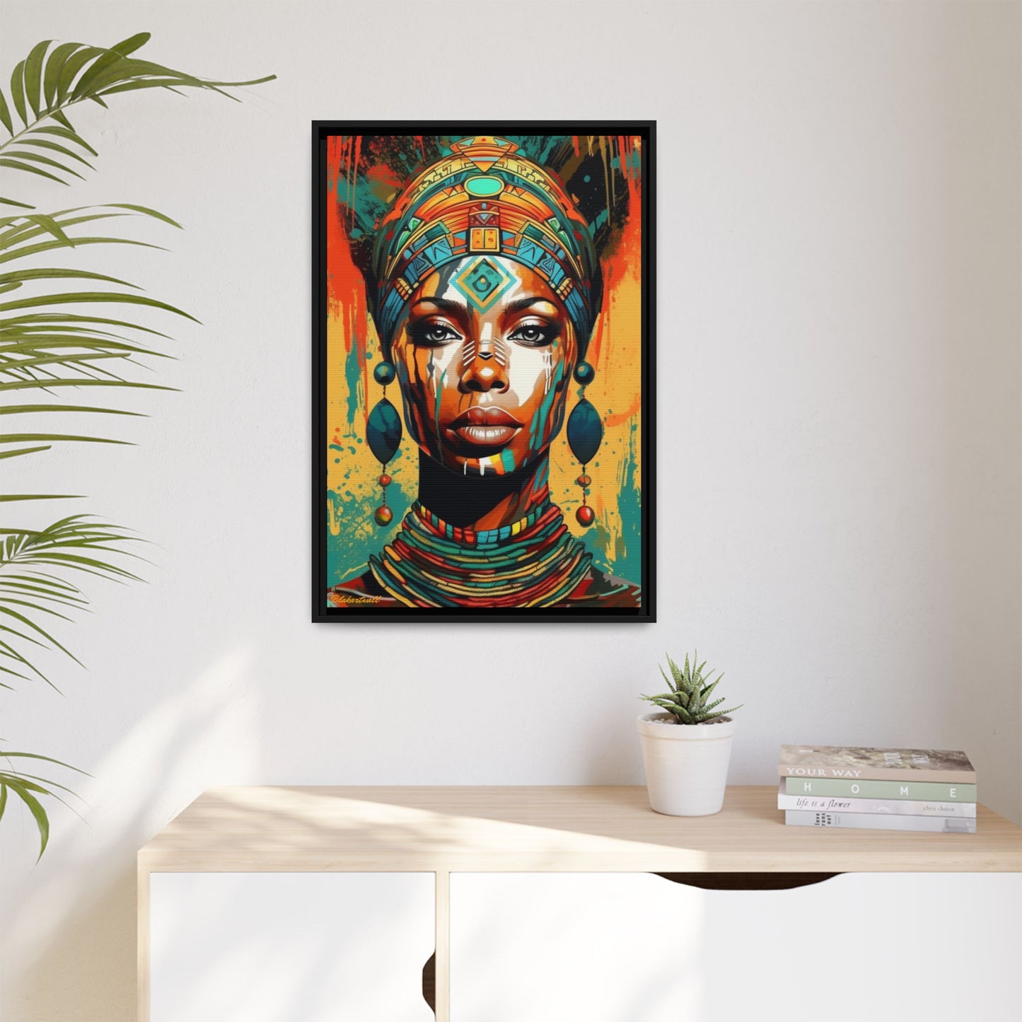 REGAL GAZE: QUEEN OF THE AFRICAN CANVAS