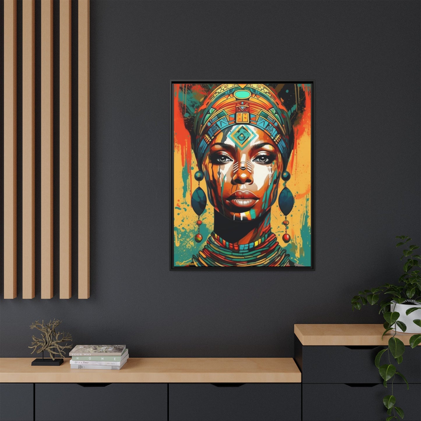 REGAL GAZE: QUEEN OF THE AFRICAN CANVAS