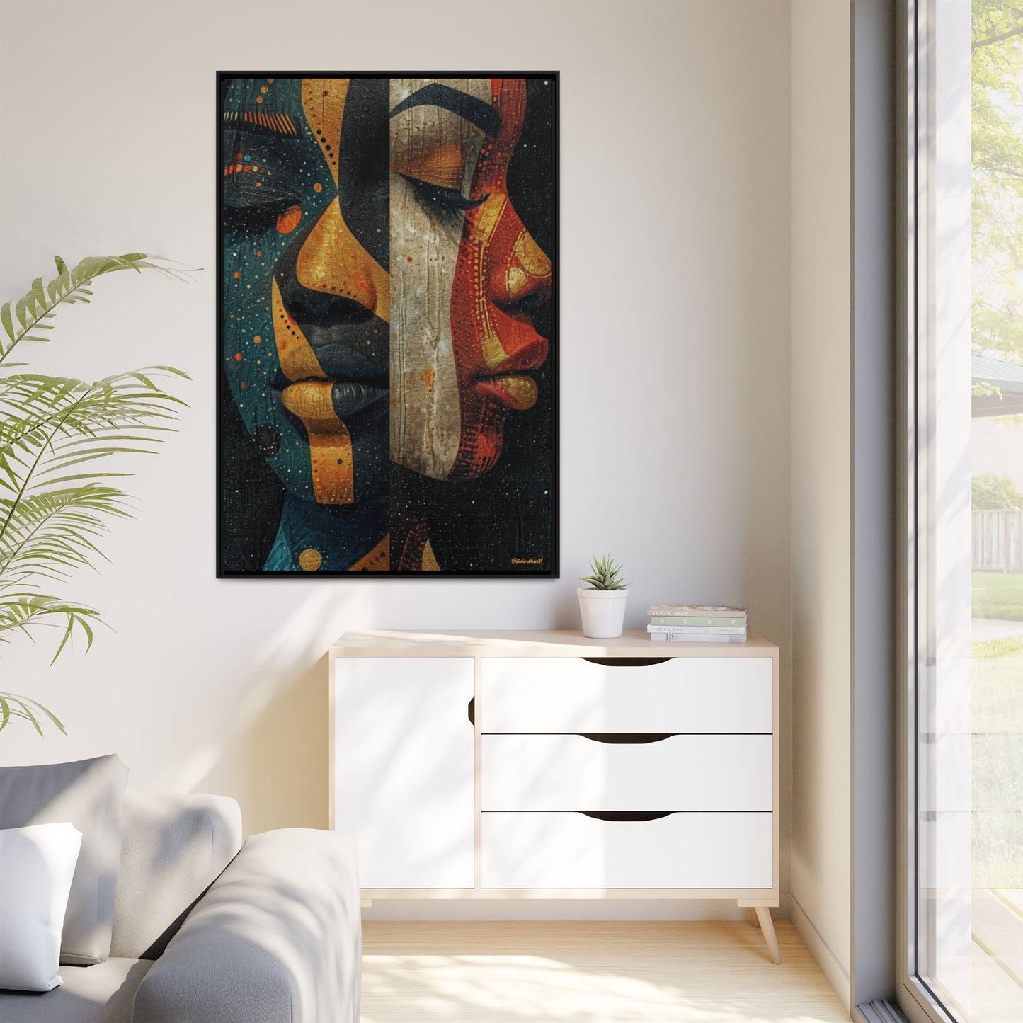 DIVIDED HARMONY: A DUAL PORTRAIT