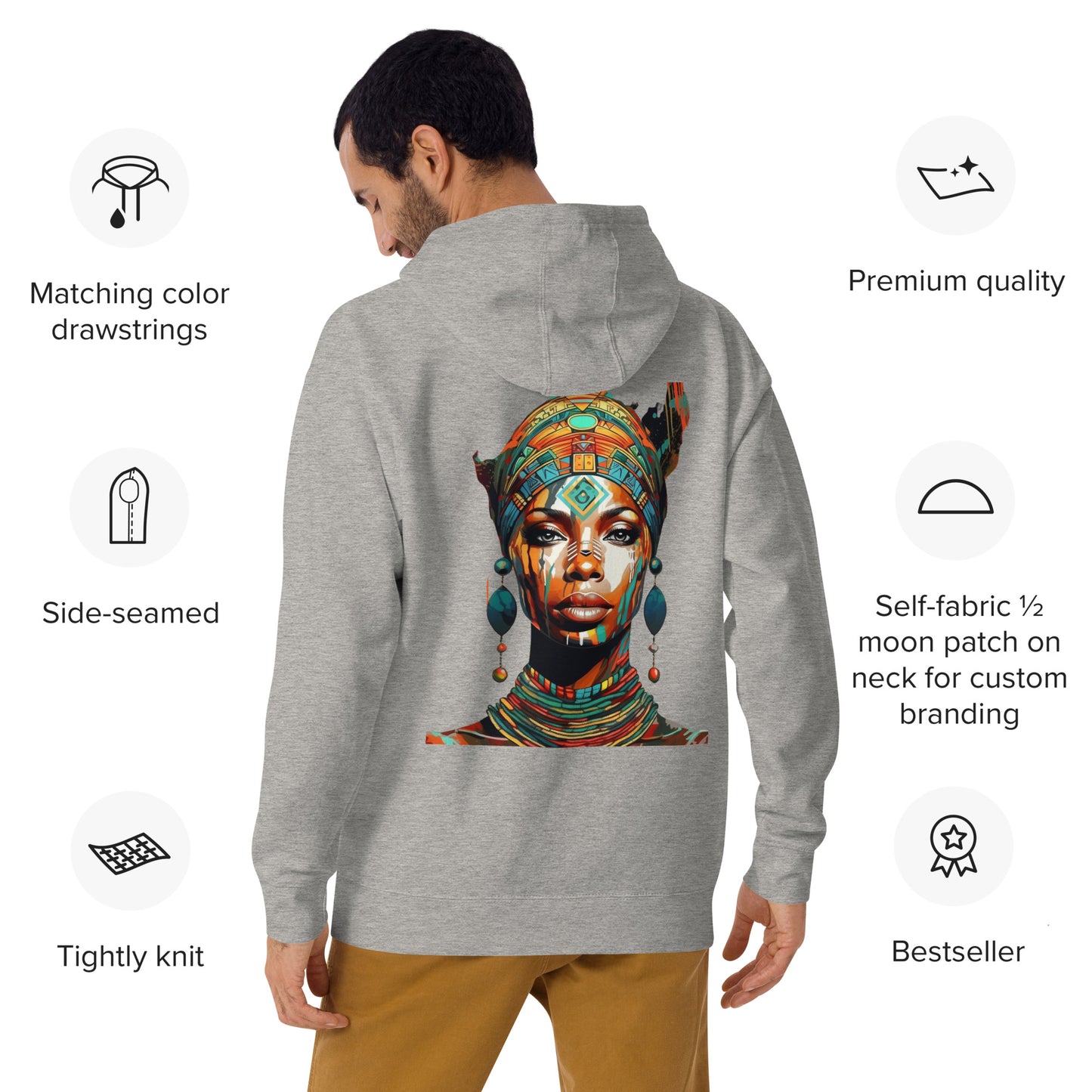 African Cultural Queen Premium Hoodie