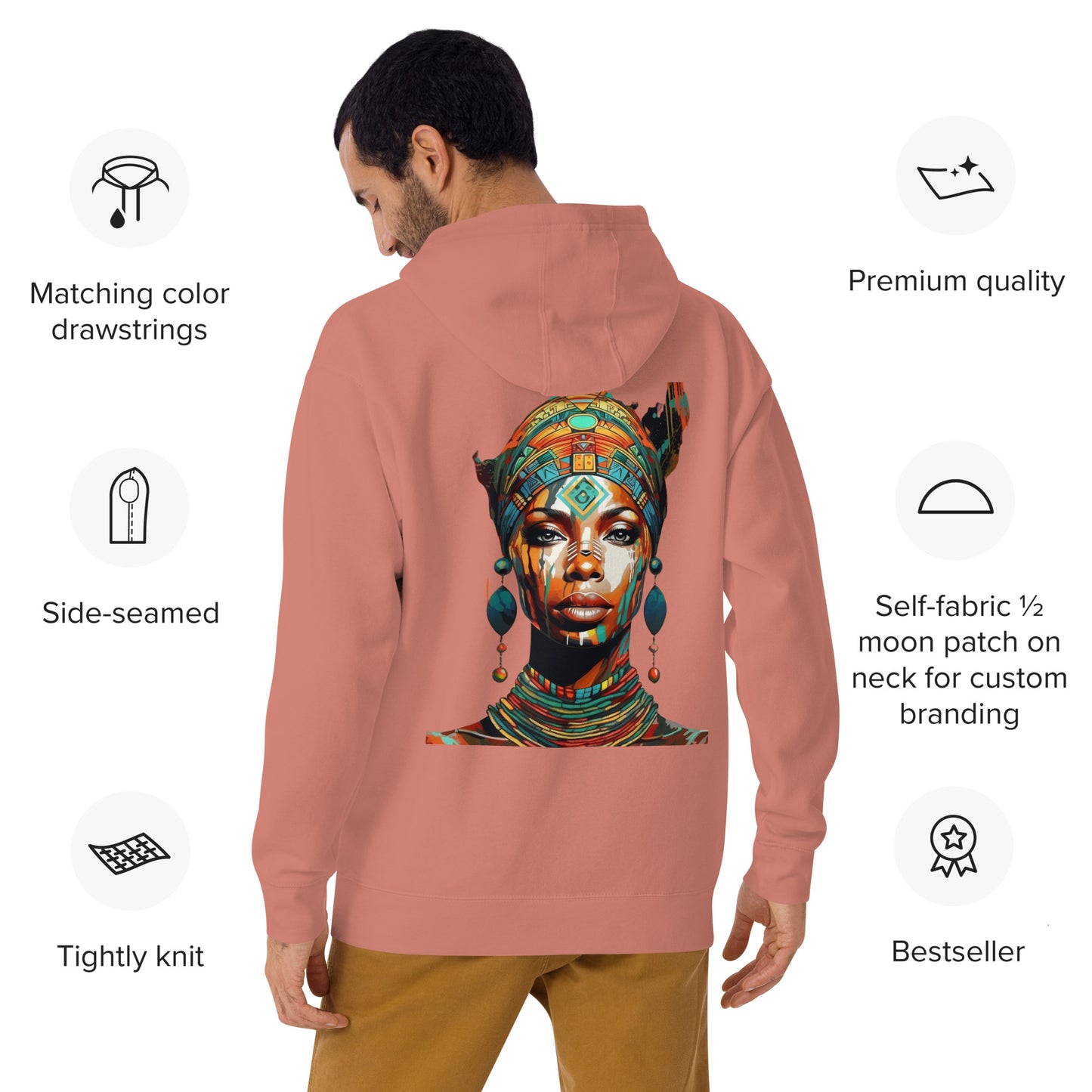 African Cultural Queen Premium Hoodie