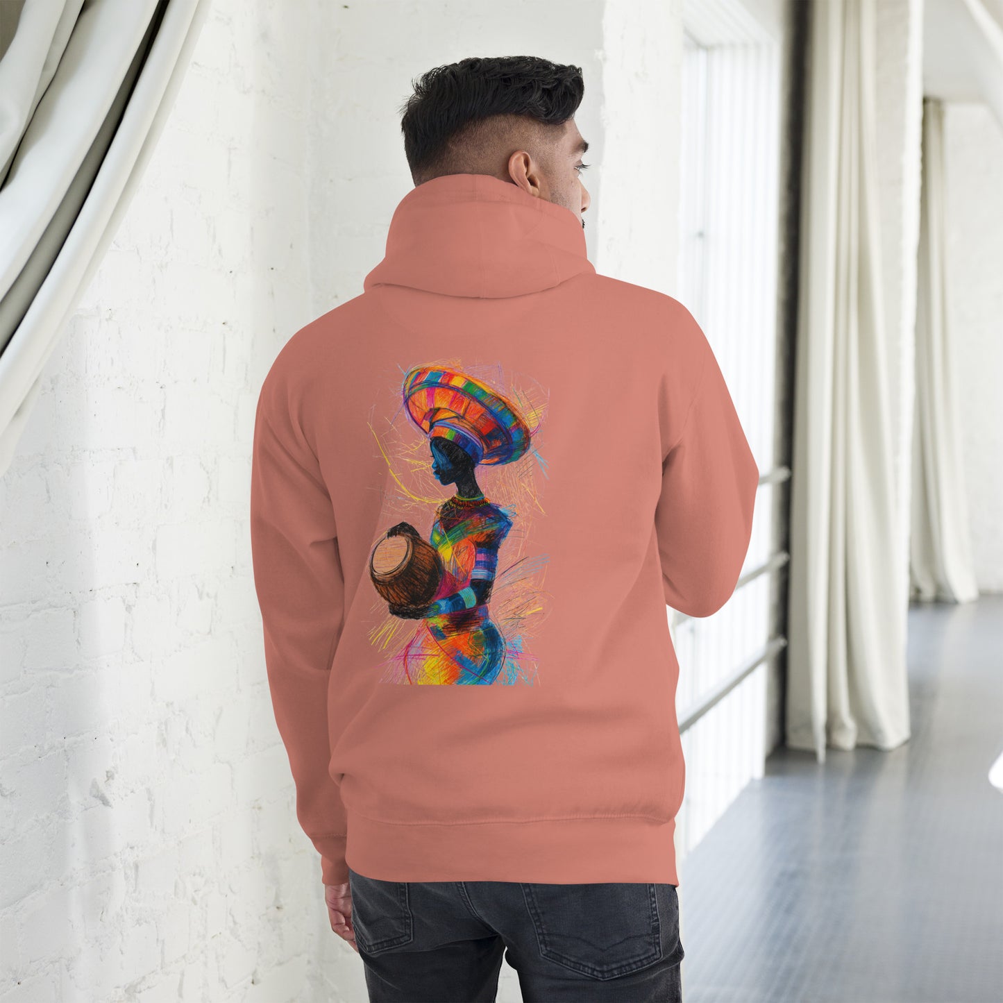 Scribbled Vibrance Premium Hoodie
