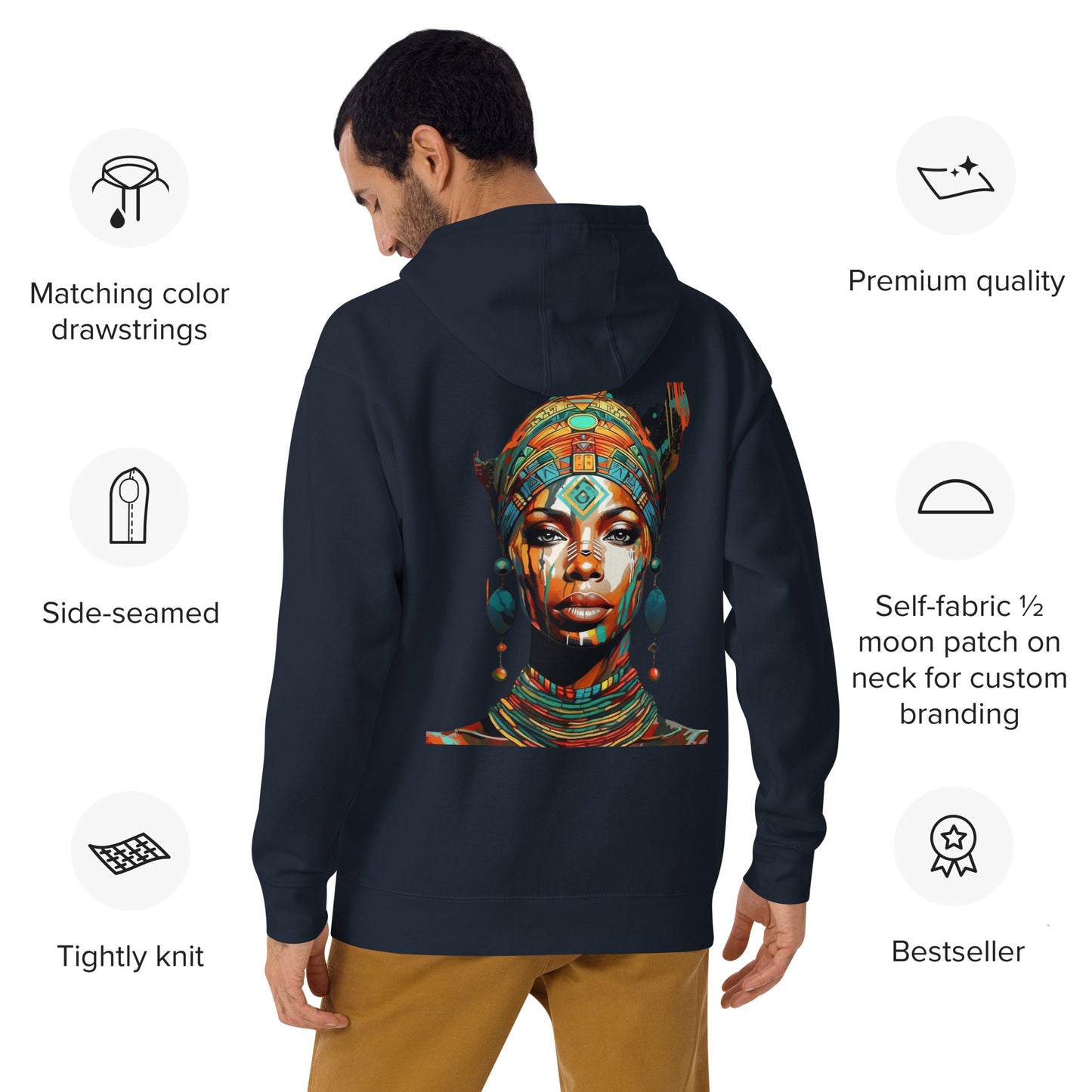 African Cultural Queen Premium Hoodie