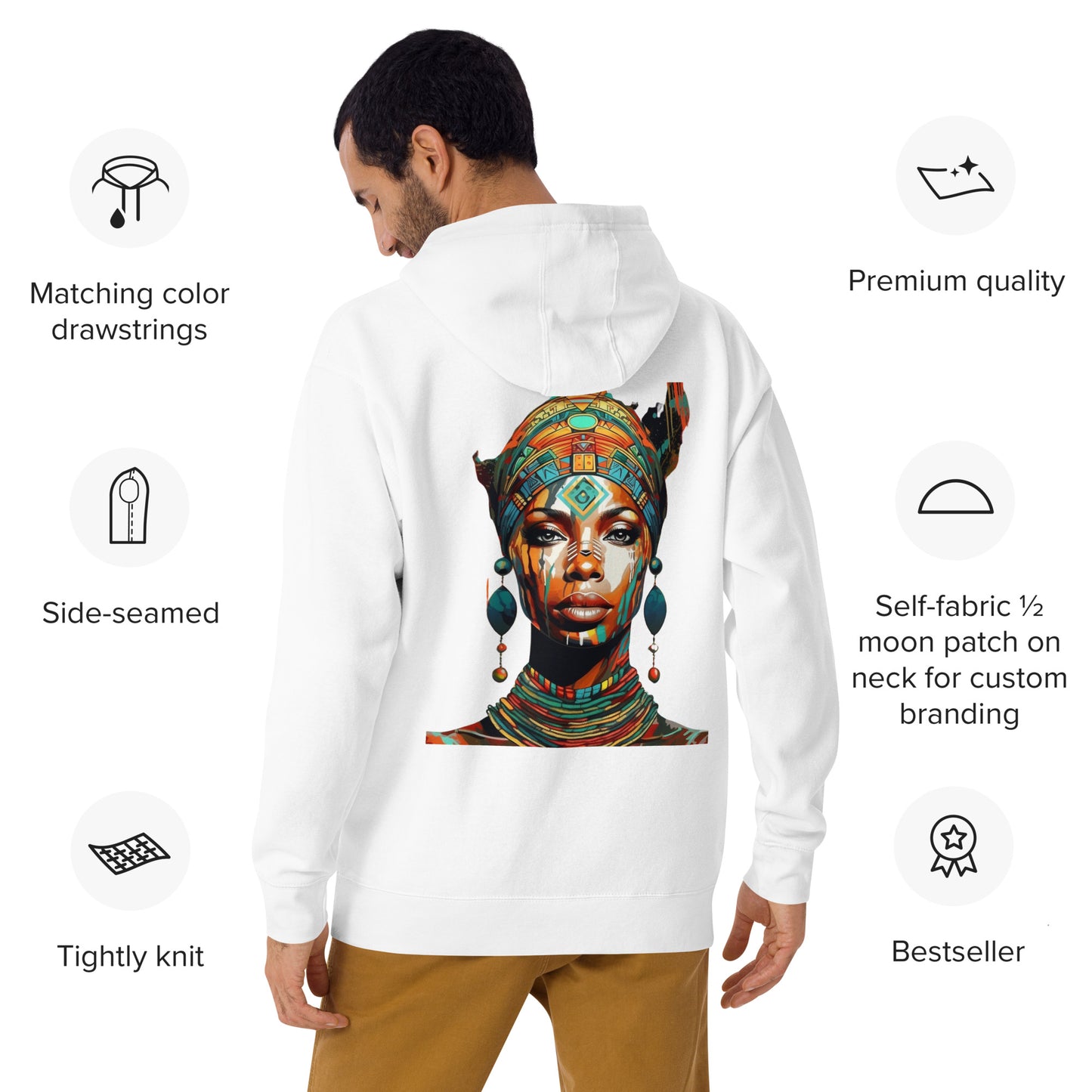 African Cultural Queen Premium Hoodie