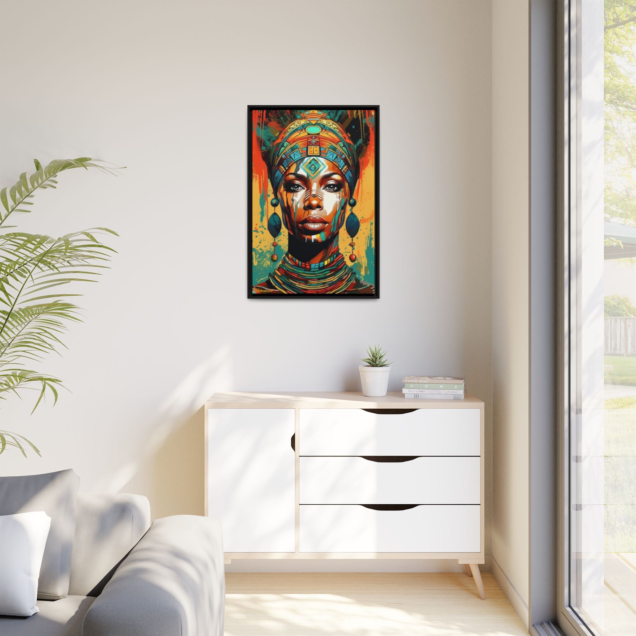 REGAL GAZE: QUEEN OF THE AFRICAN CANVAS