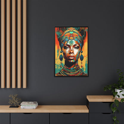 REGAL GAZE: QUEEN OF THE AFRICAN CANVAS