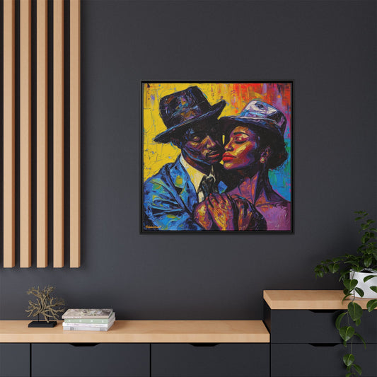 INTIMATE HARMONY A COUPLE'S COLOURFUL EMBRACE