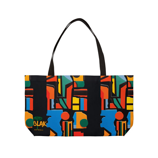 VIBRANT PAN-AFRICAN WEEKENDER TOTE BAG