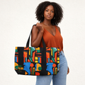 VIBRANT PAN-AFRICAN WEEKENDER TOTE BAG