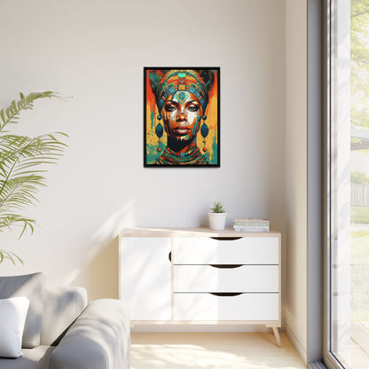 REGAL GAZE: QUEEN OF THE AFRICAN CANVAS