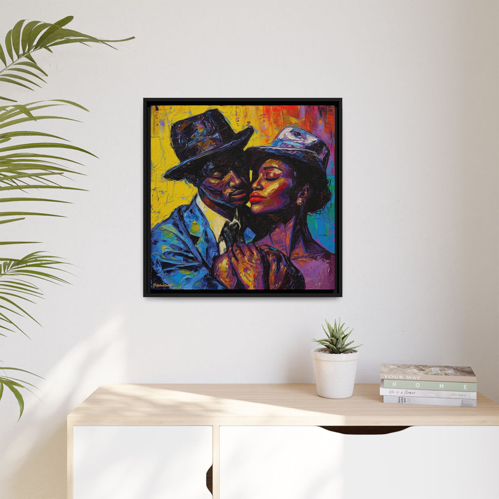 INTIMATE HARMONY A COUPLE'S COLOURFUL EMBRACE