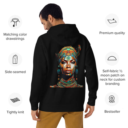 African Cultural Queen Premium Hoodie