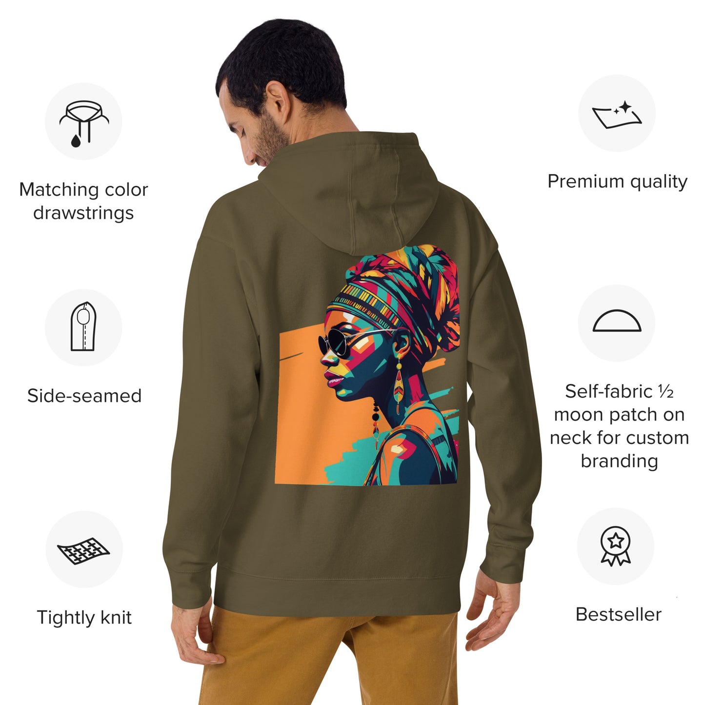 Silhouette of Cool Premium Hoodie