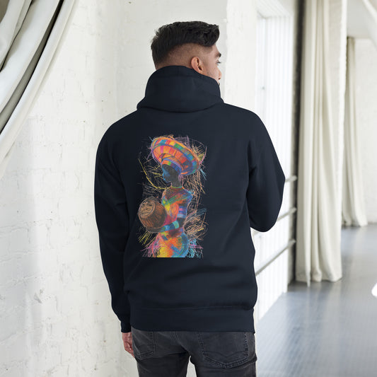 Scribbled Vibrance Premium Hoodie